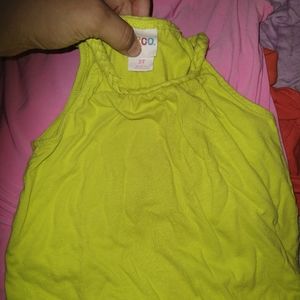 Circo Girls 3T Neon Green/Yellow Tank